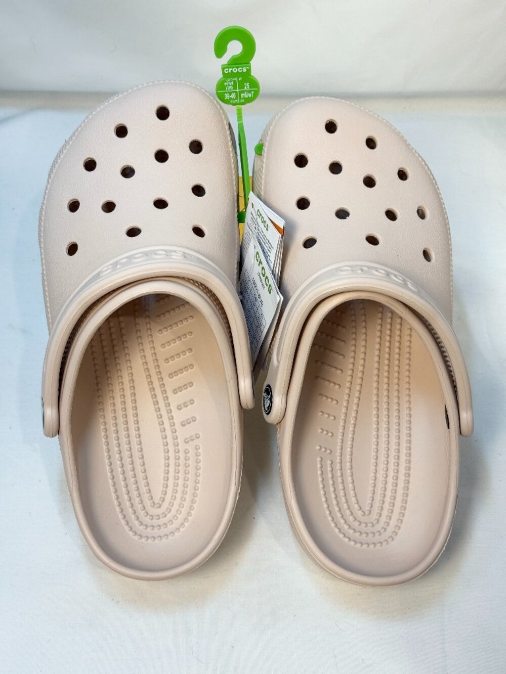 Crocs Classic Clog Quartz NWT Unisex M7 W9 Neutral Beige Slip On Shoes